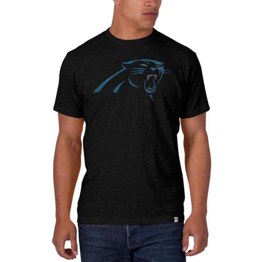 Carolina Panthers – Logo Scrum Premium Black T-Shirt