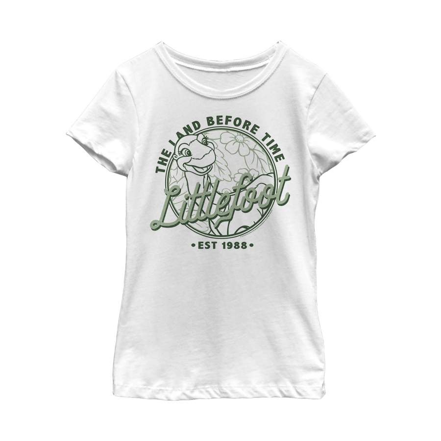 The Land Before Time Girl’s Littlefoot Est. 1988  T Shirt