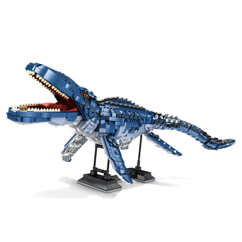 Deep Sea Mosasaurus Panlos 611005 Dinosaur Assembly Model Building Blocks Brick Kids Boy Toys Gift Set alx