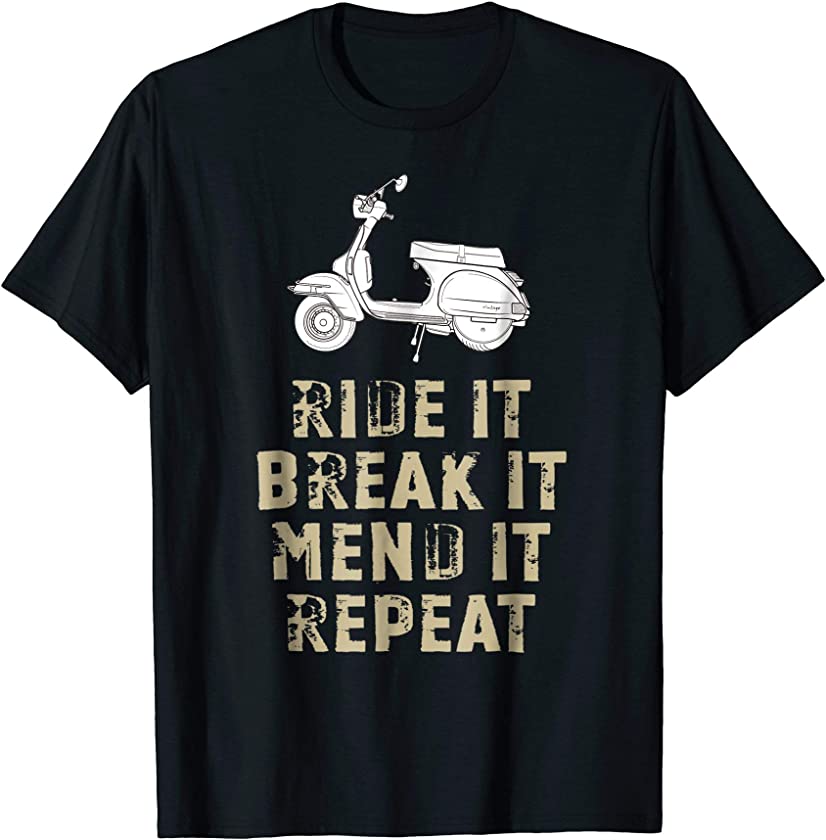 Vintage Moped Motor Classic Scooter t-shirt: Scooter Life