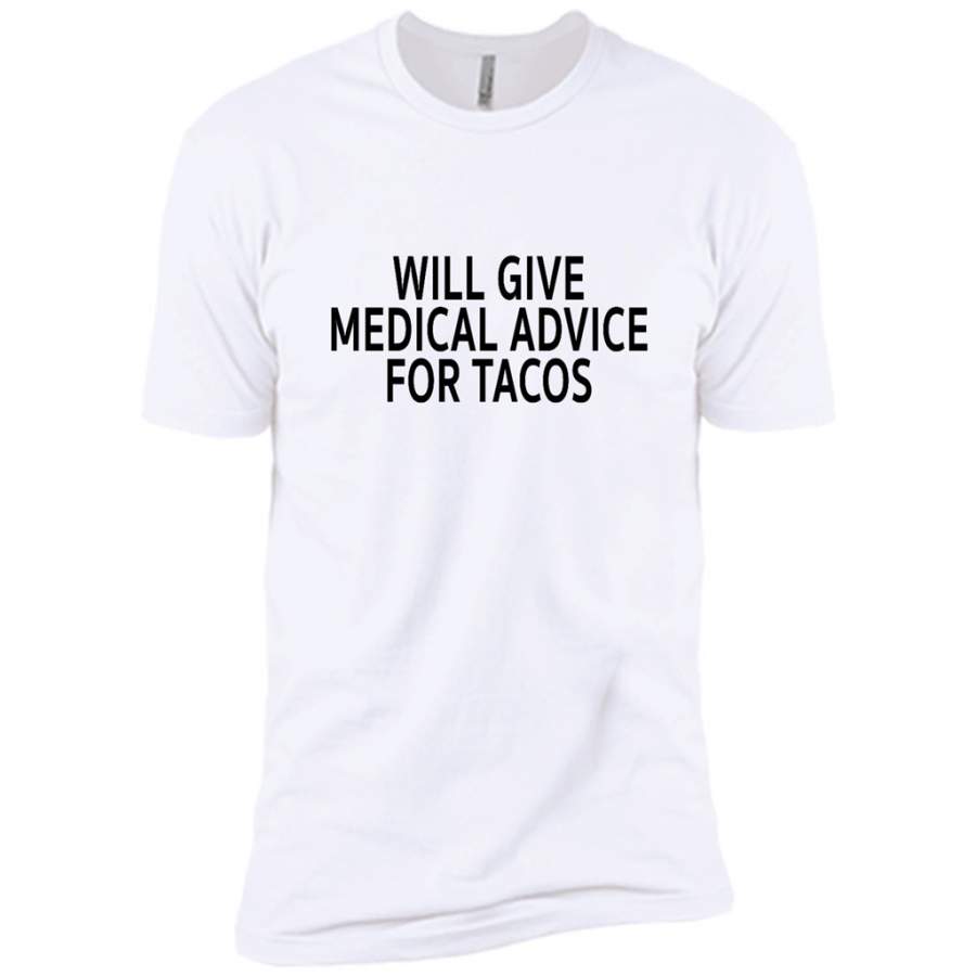 Will Give Medical Advice For Tacos – Canvas Unisex USA Shirt