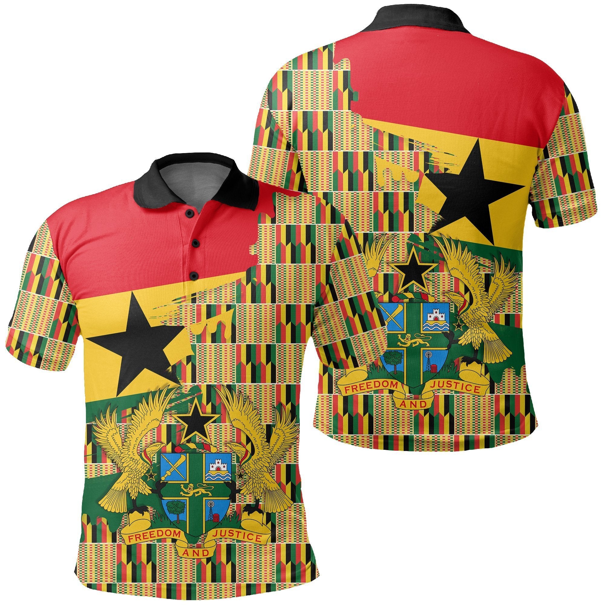 Greek Life Shirt – Kente Main Pattern Polo Shirt – Gash Style