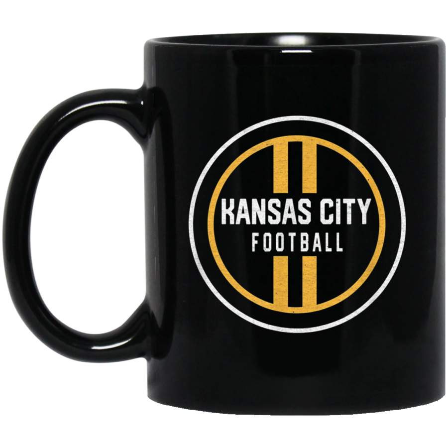 Minimalist Kansas City Football Badge Design Mug