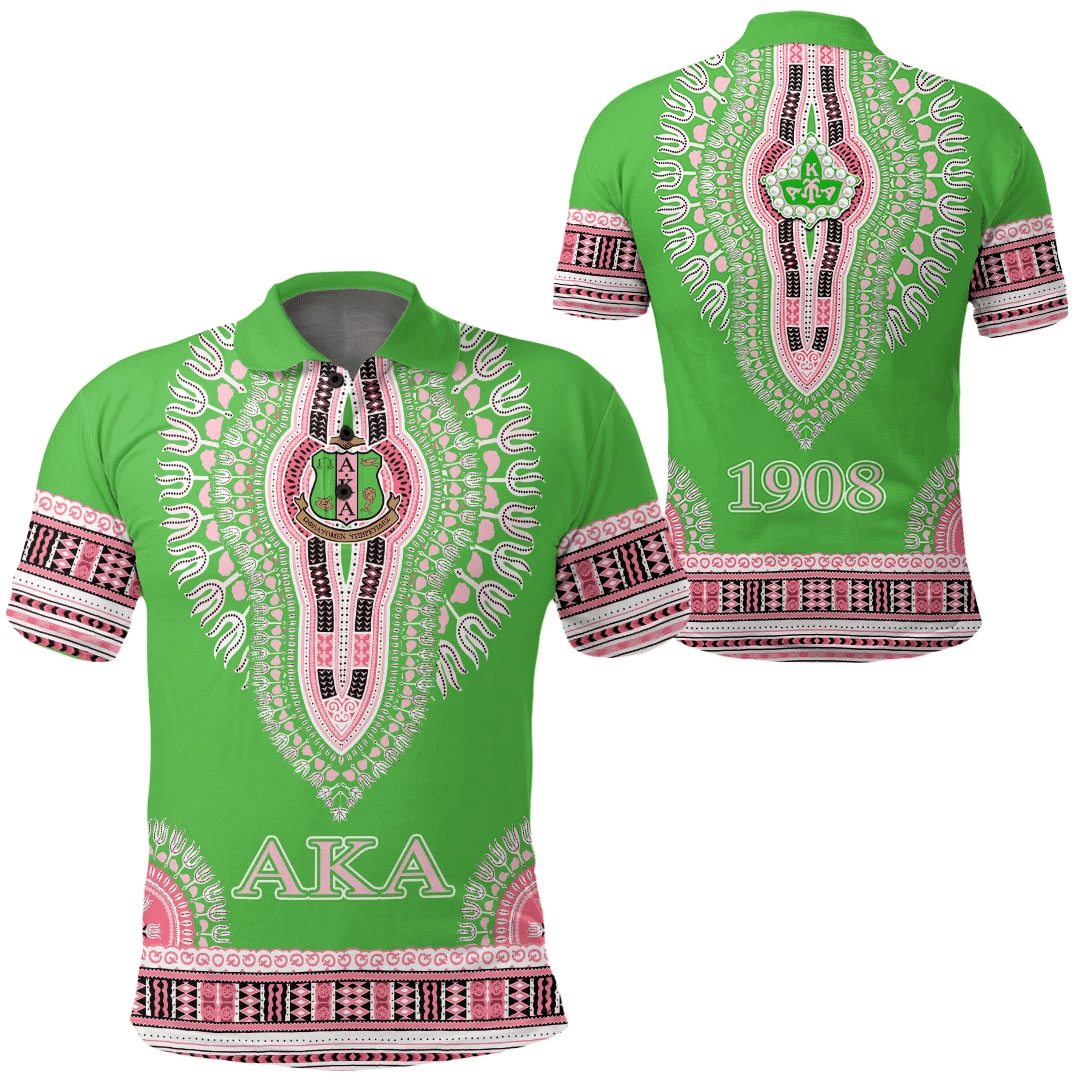 Africa Zone Polo Shirt – Alpha Kappa Alpha Dashiki Polo Shirts A31