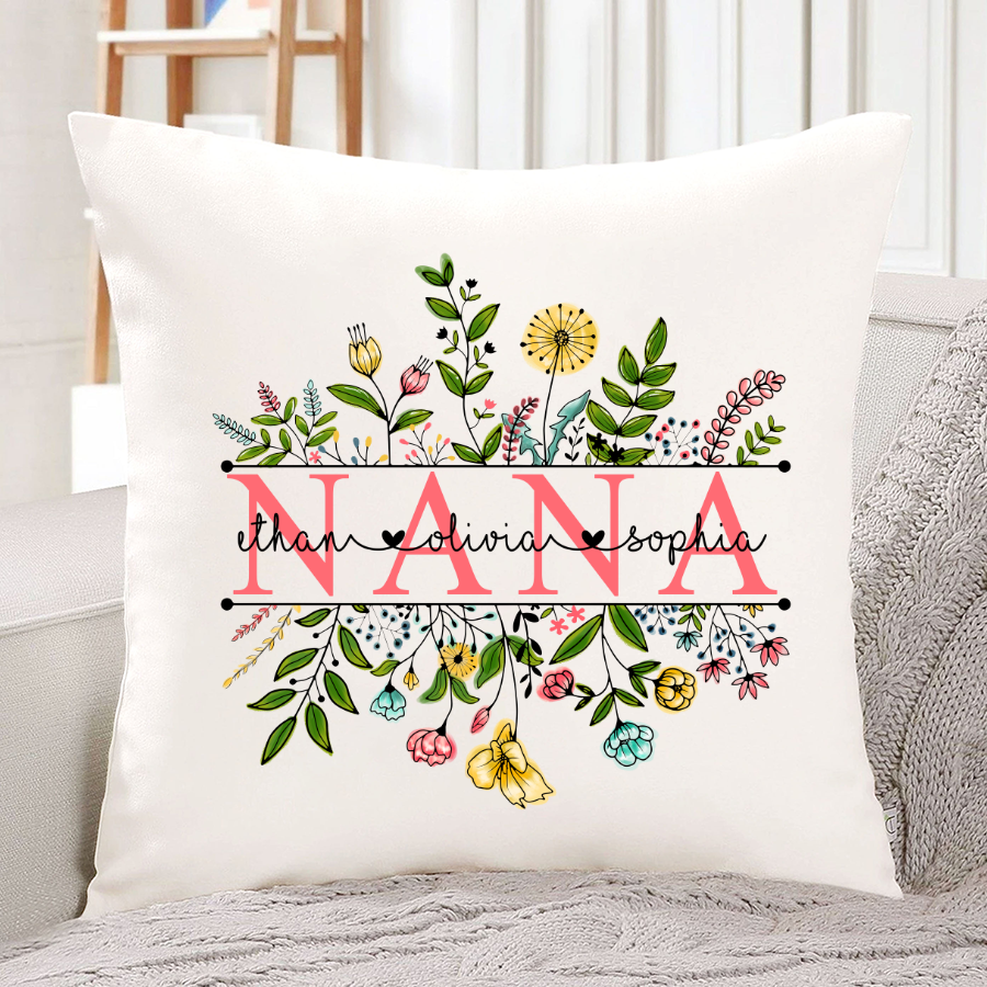 Wildflowers Mimi And Grandkids Indoor Pillow