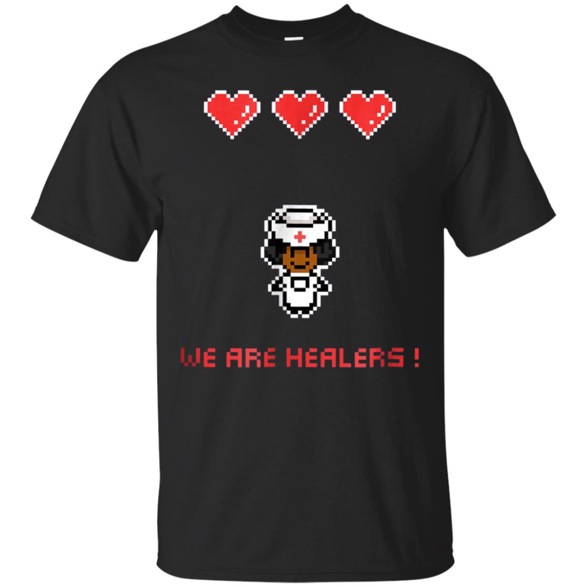 We Are Healers – Cute 8-Bit African American Nurse Tee