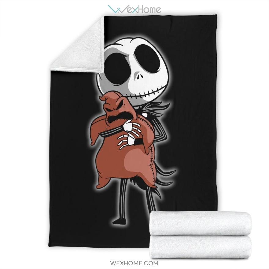 Cute Jack Skellington The Nightmare Before Christmas Premium Blanket