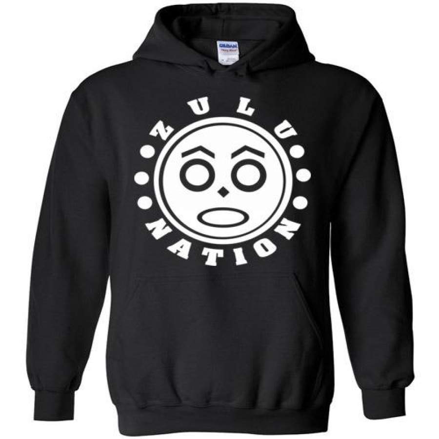 Afrika Bambaataa , Universal Zulu Nation,Old School Hip Hop, v3b, Gildan Heavy Blend Hoodie