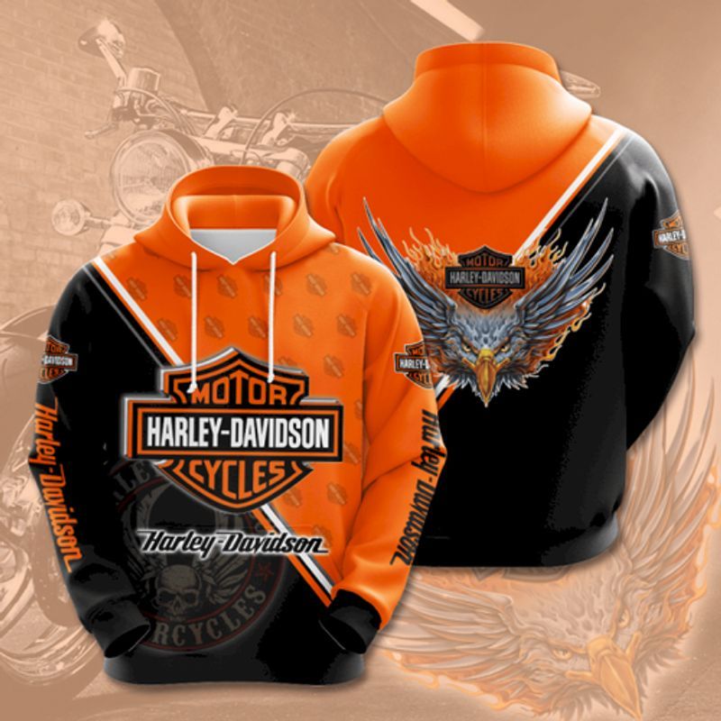 Harley Davidson Eagle 3D Hoodie N98