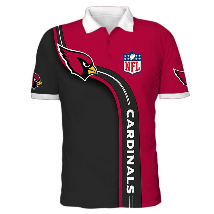 Men’s Arizona Cardinals Polo Shirt 3D