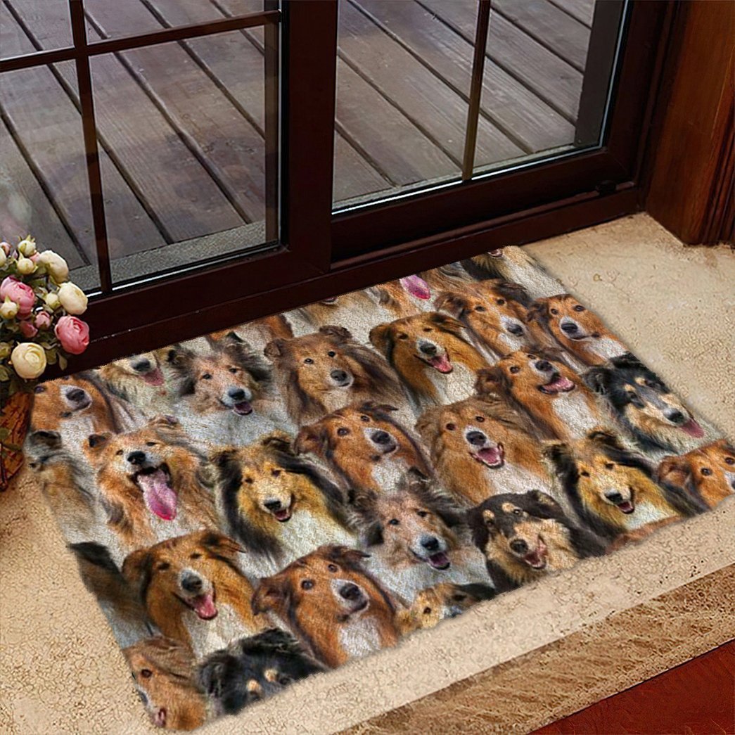 Tmarc Tee A Bunch Of Rough Collies Doormat