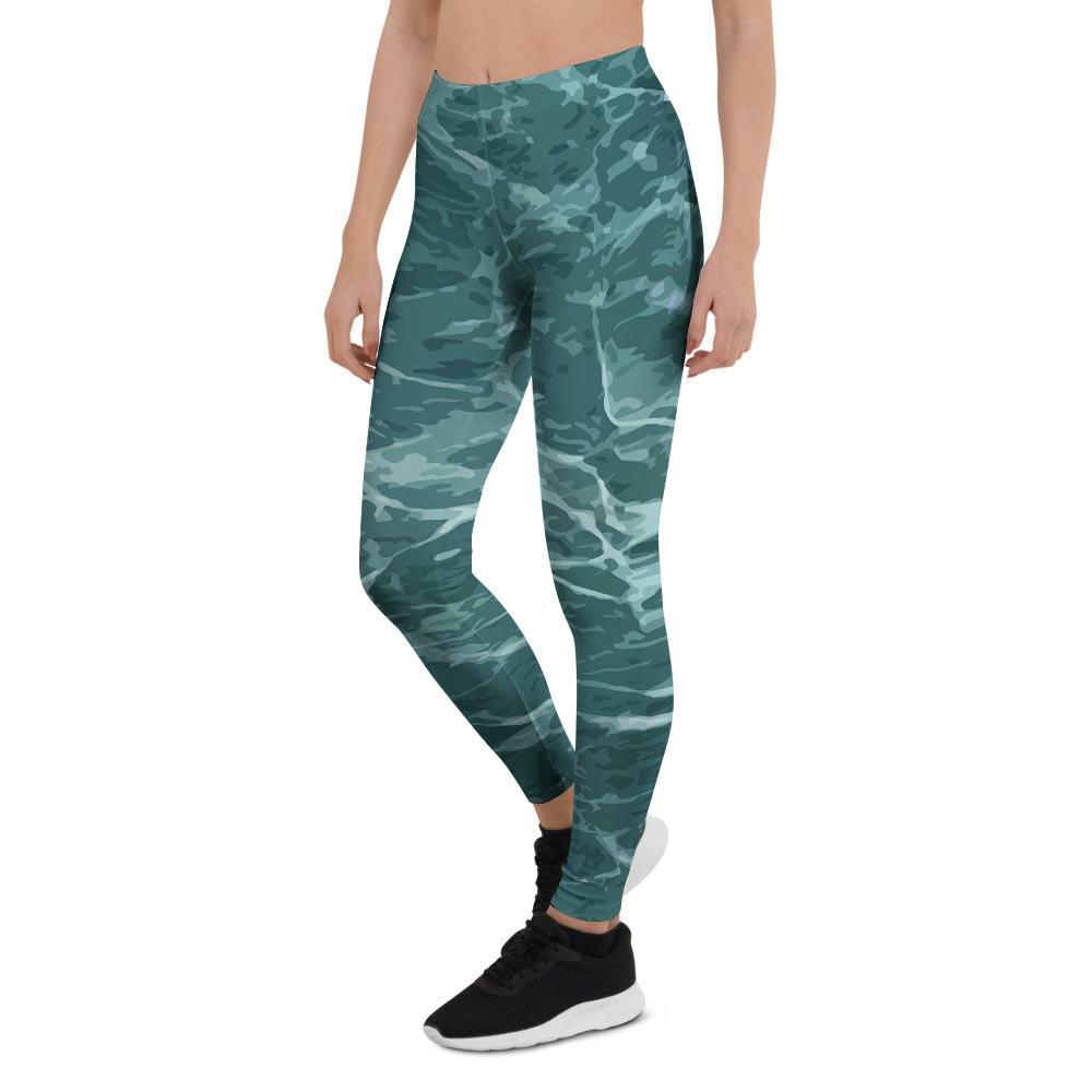 Green Malachite Marble Women’S Leggings – Jnc-products Store