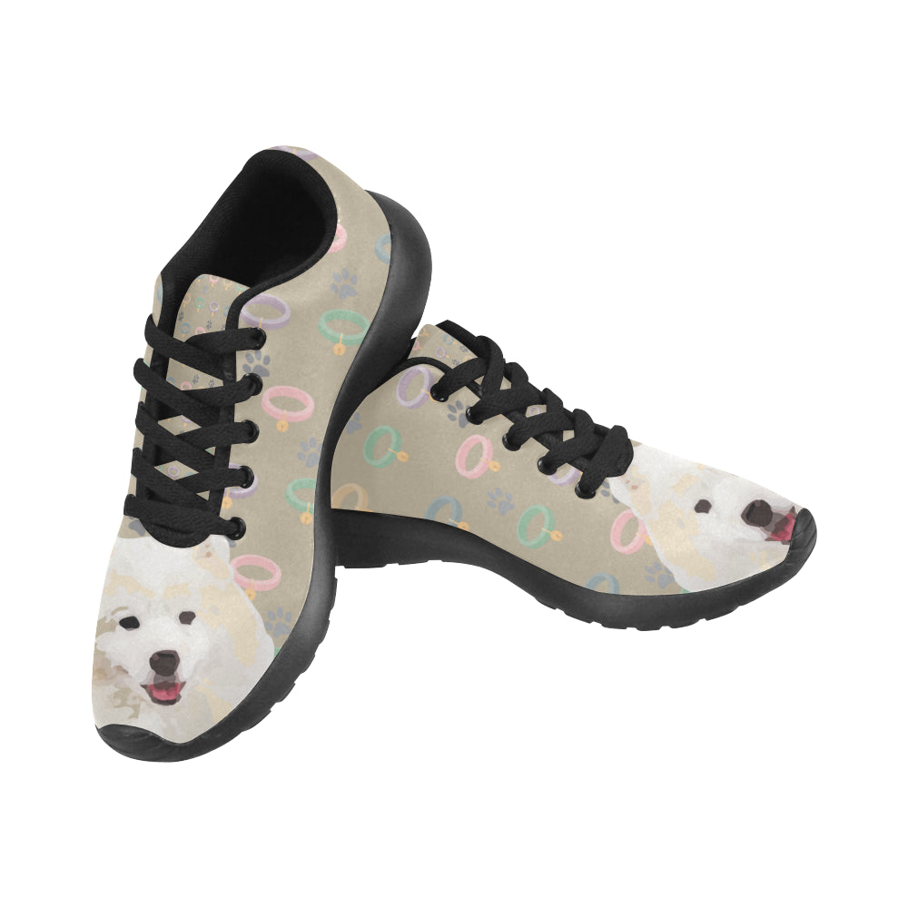 American Eskimo Dog Black Sneakers for Men