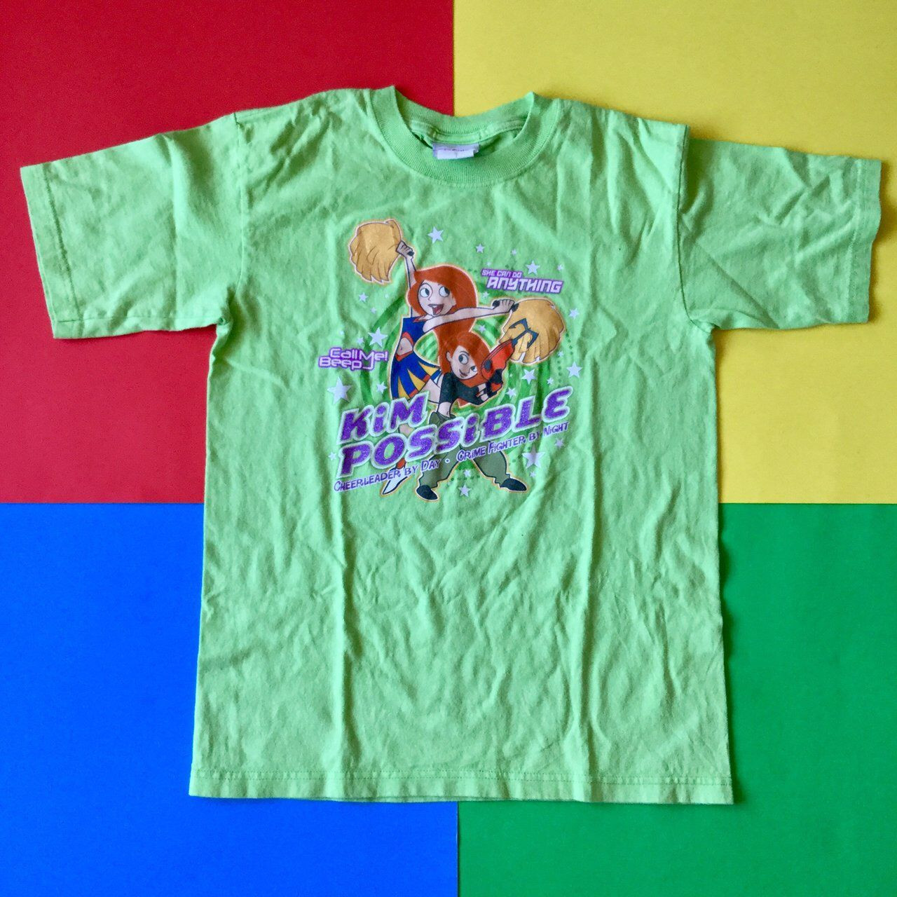 Awesome Kim Possible Shirtin Lime Green Has Kim Shirt