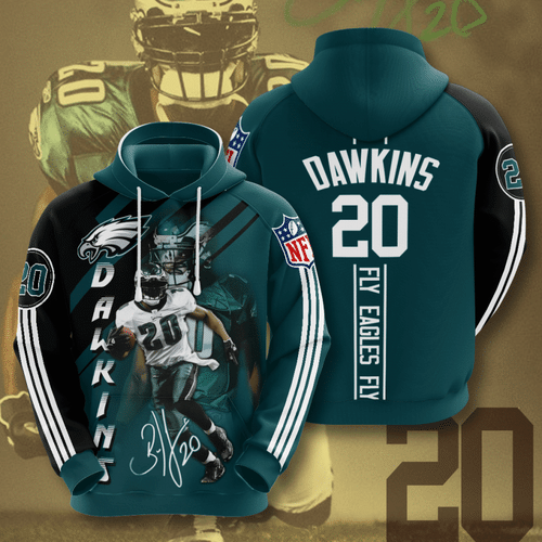 Philadelphia Eagles Brian Dawkins 23 Unisex 3D Hoodie Gift For Fans