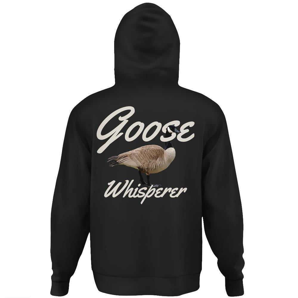 Goose Whisperer Geese Farm Farmer Hunting Hunter Funny Gift Hoodie Print On Back