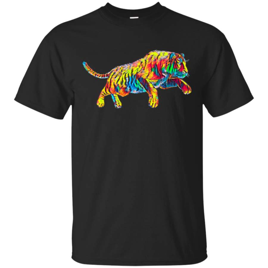 Wild Tiger Attack T-Shirt Big Cat Face Unleashed Free Spirit