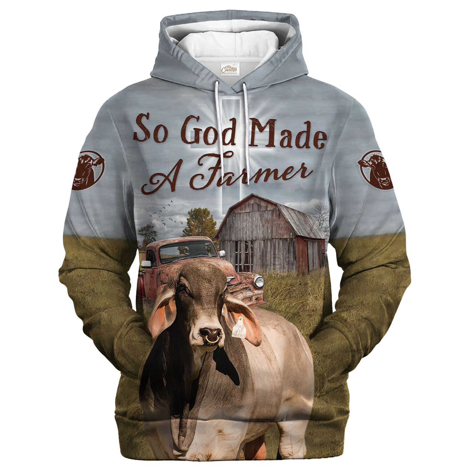 Brahman Hoodie, Premium Apparel For Farmer , Farm Design On Hoodie