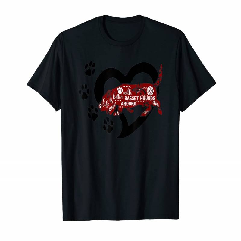 Cute Dog Shirt Gift Life Is Better With A Basset Hound Puppy T-shirt