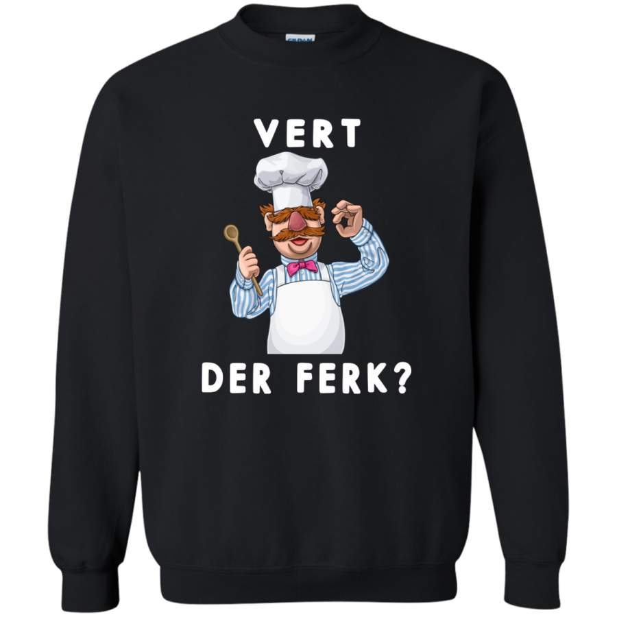 AGR Vert Der ferk Shirt Swedish Chef Tshirt Apron Kitchen Clothing Crewneck Pullover Sweatshirt