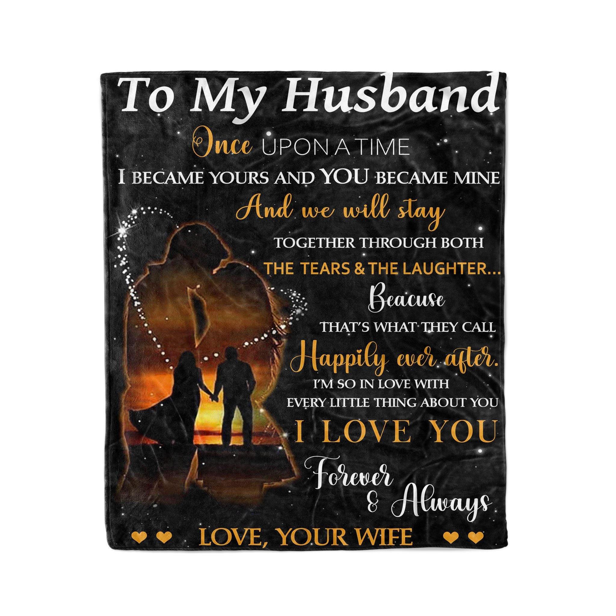 To My Husband Love From Wife – Gift For Husband For Family Unique Gifts Ideas For Home Decor  – Fleece Blanket Sherpa Blanket