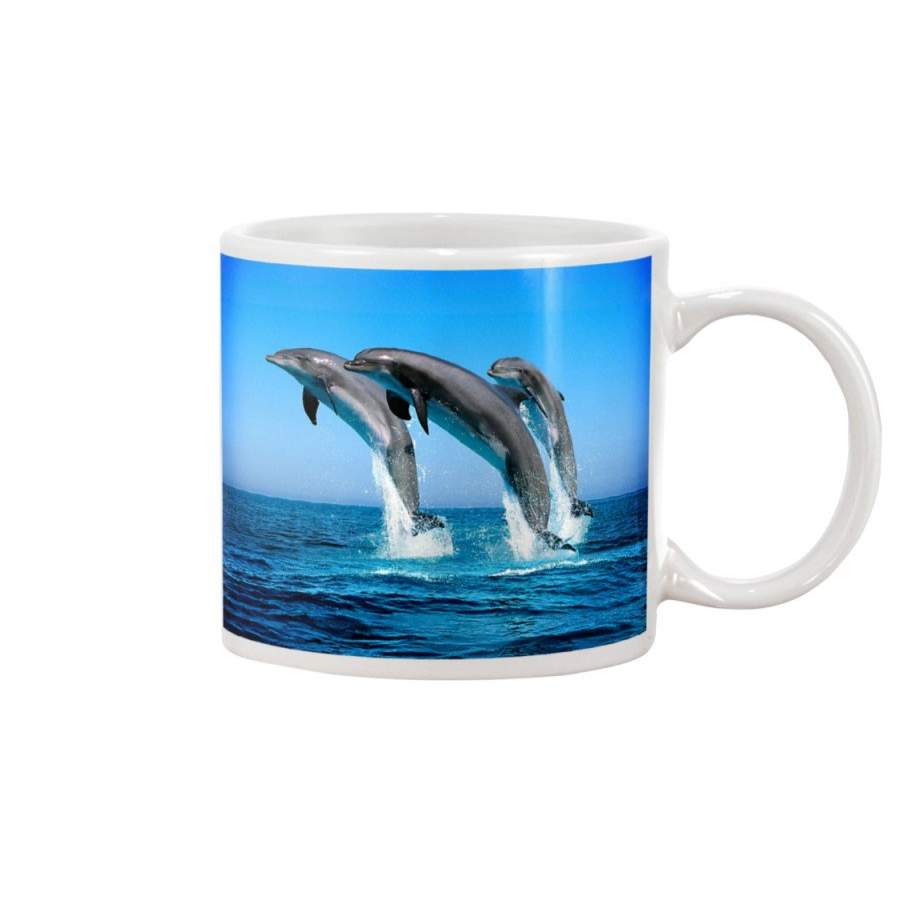 Dolphin In Ocean Special Custom Design Mug