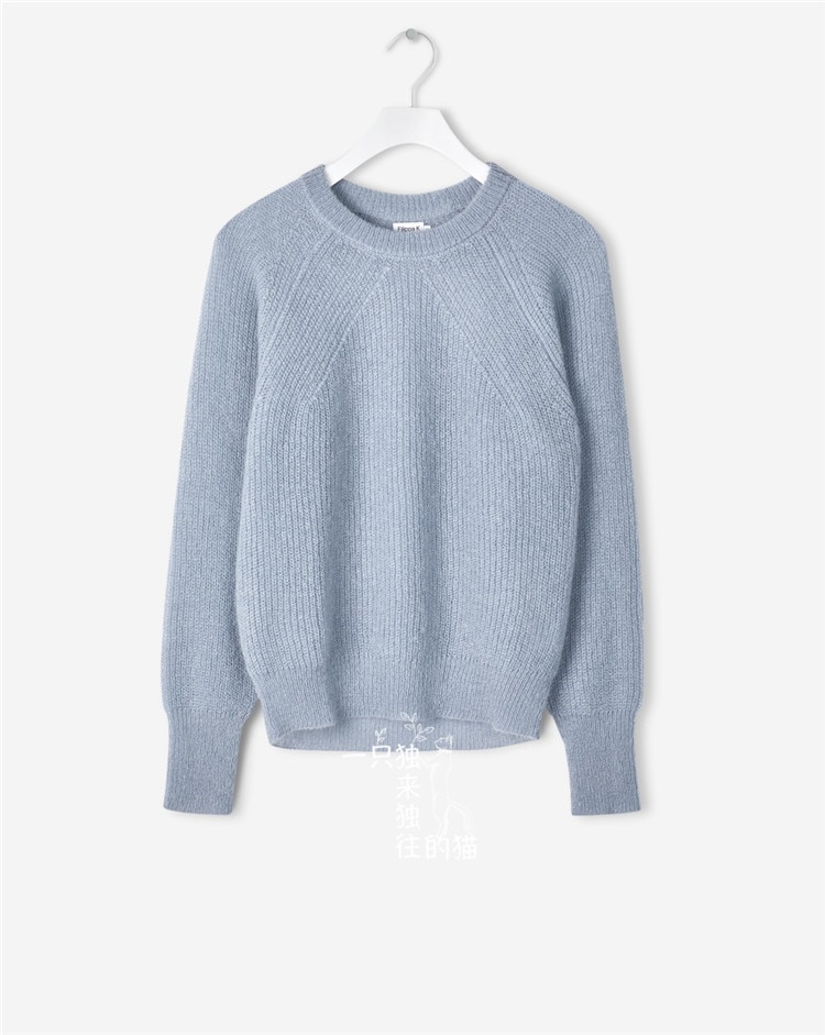 Women Sweater 2021 Wool Knit Sweater Thin Hollow Coarse Texture Pullover Mohair Sweater alx