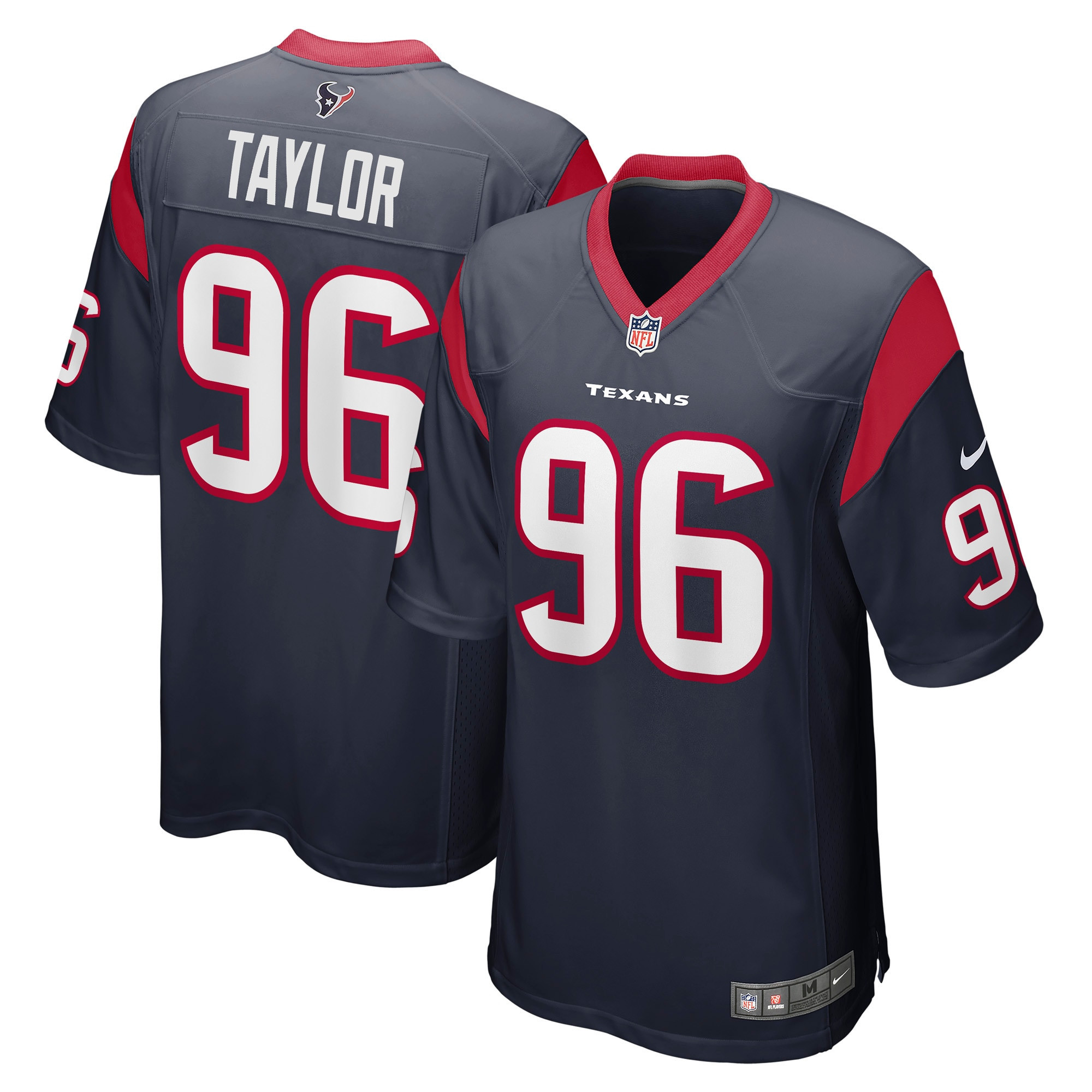 Vincent Taylor Houston Texans Game Jersey – Navy NFL