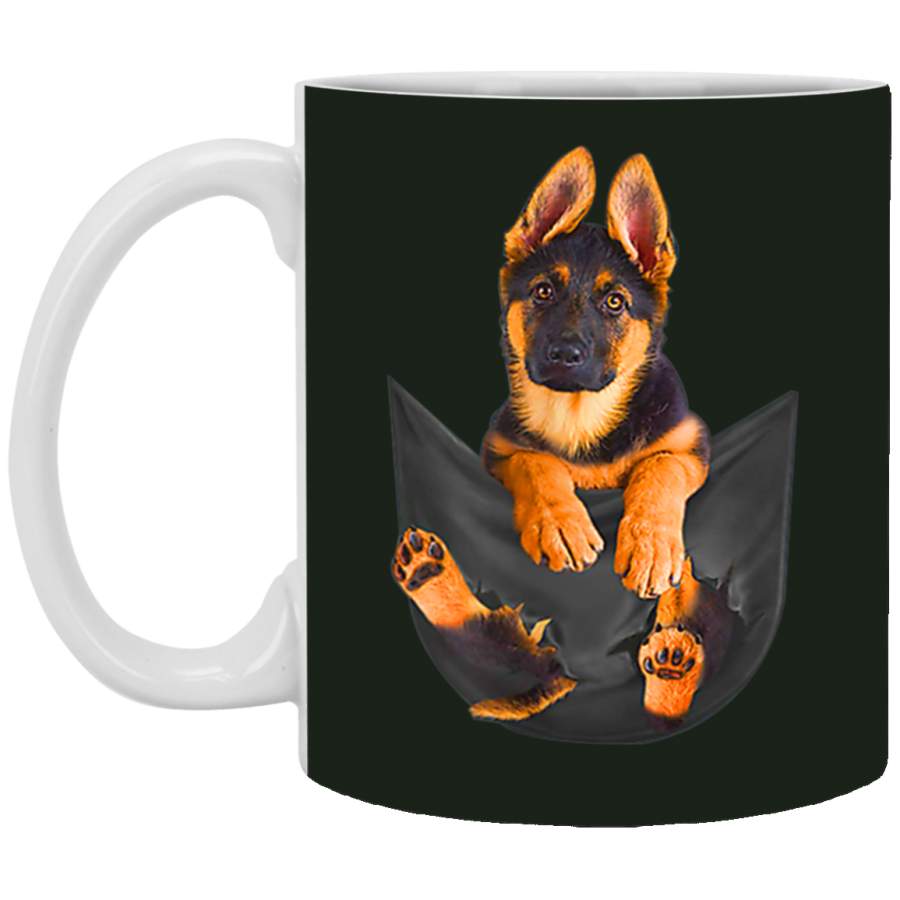 Pocket German Shepherd Puppy! Cute Dog Lover Mug