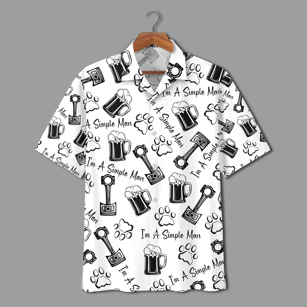 Famille Beer Mechanic A Simple Man Hawaii Shirt Ha97965