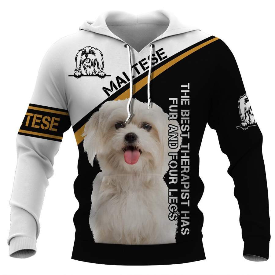 MALTESE Hoodie 3D Full Printing