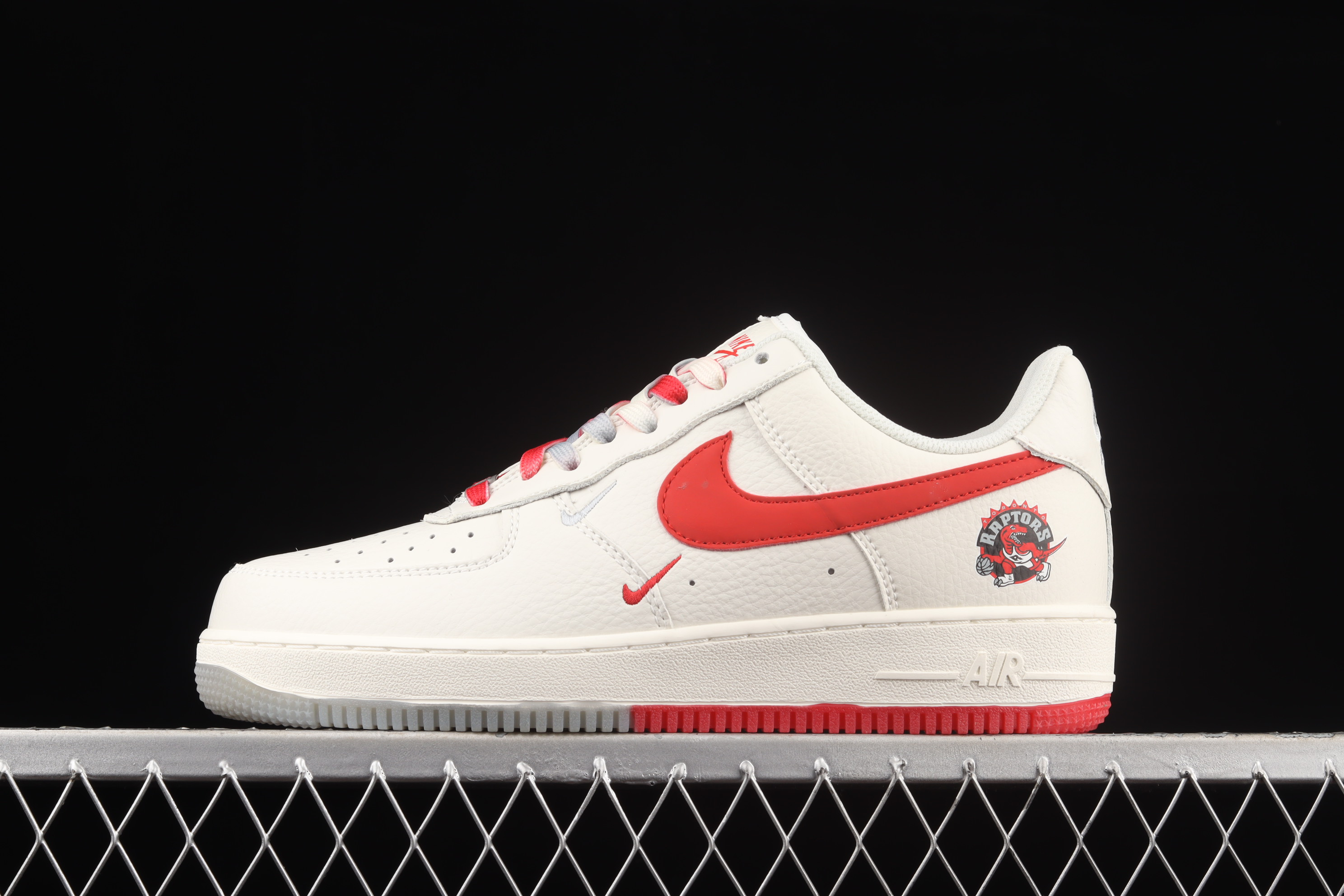 Nike Air Force 1 07 Low Rice Metallic Silver Red Shoes Sneakers SNK649332978