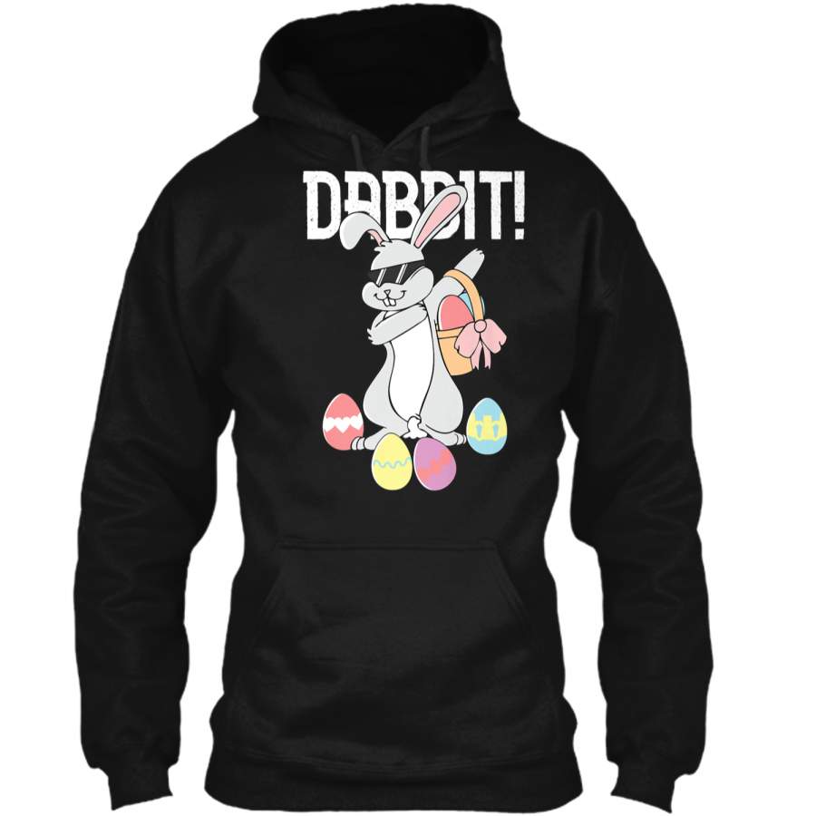 Dabbit T-Shirt Funny Dabbing Hip Hop Easter Bunny Shirt Pullover Hoodie 8 oz