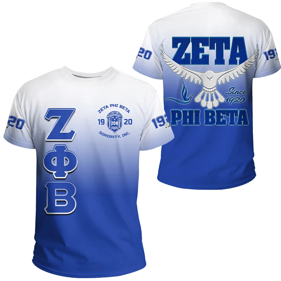 Sorority Tshirt – Zeta Phi Beta Gradient Tshirt