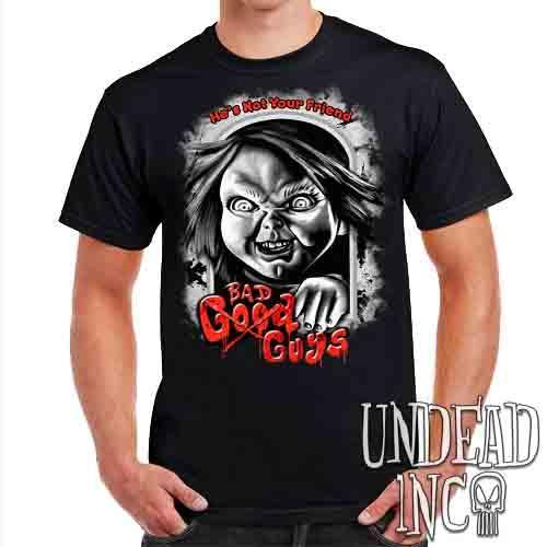 Chucky Bad Guys Black & Grey – Mens T Shirt