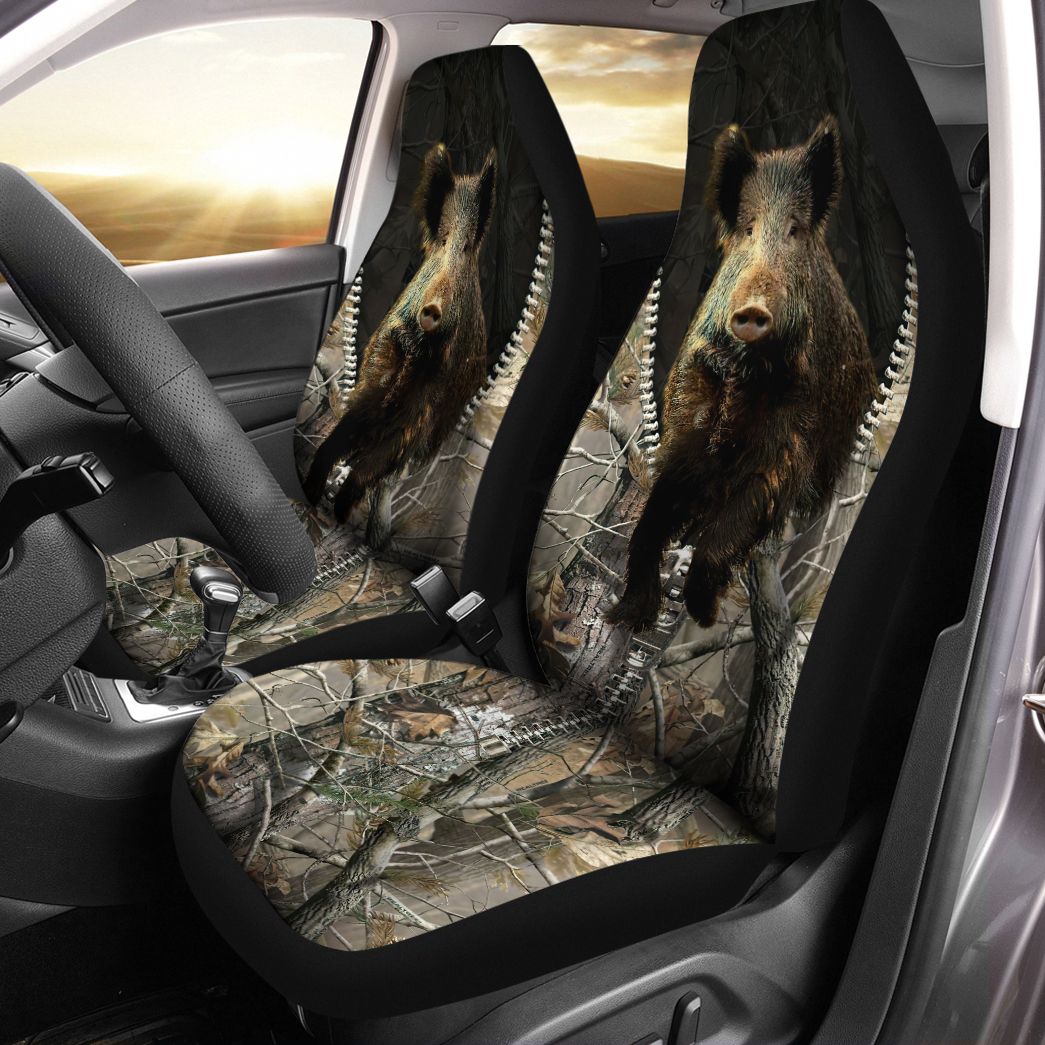 Casespring 3D Boar Hunting Custom Car Seat Cover