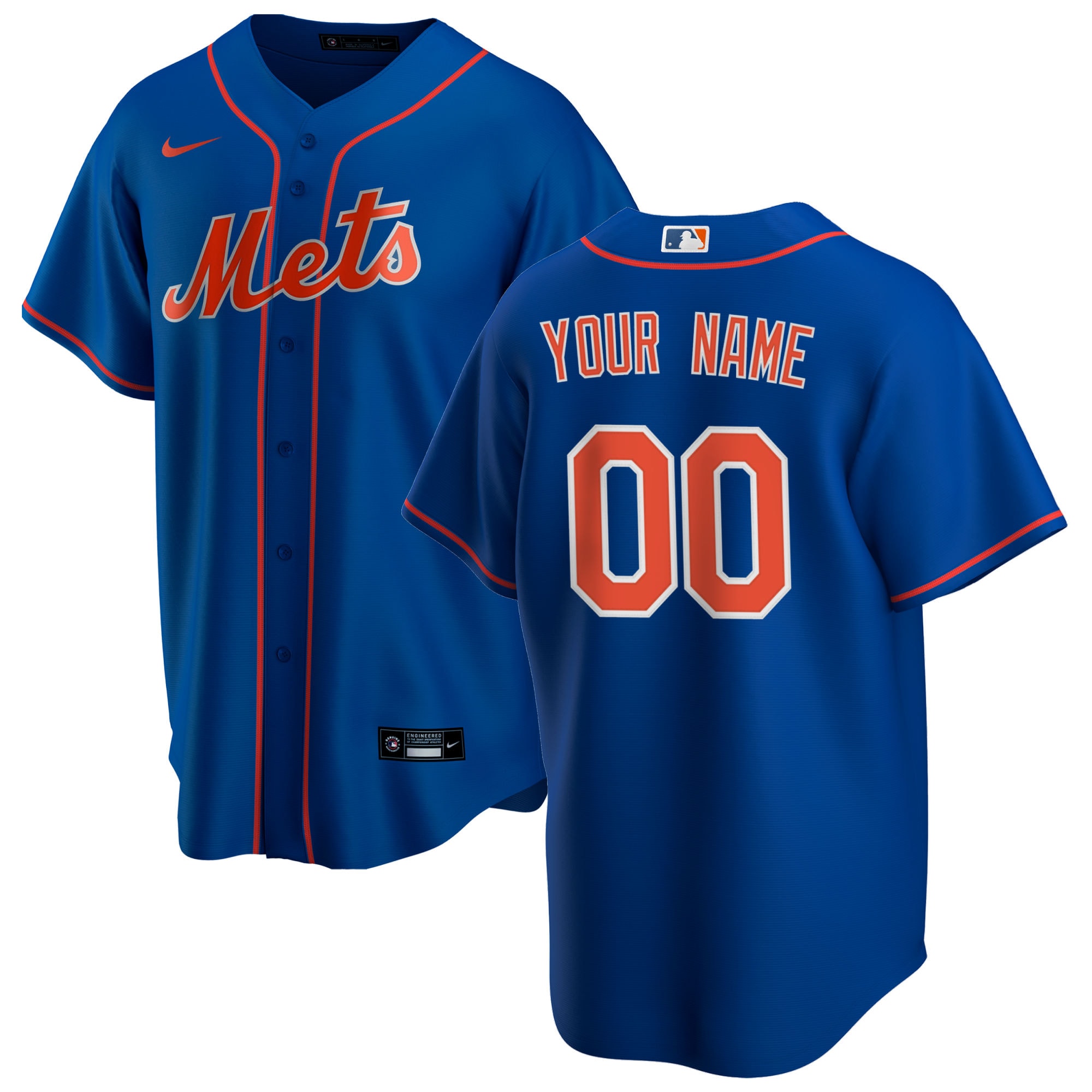 New York Mets Alternate Replica Custom Jersey – Royal