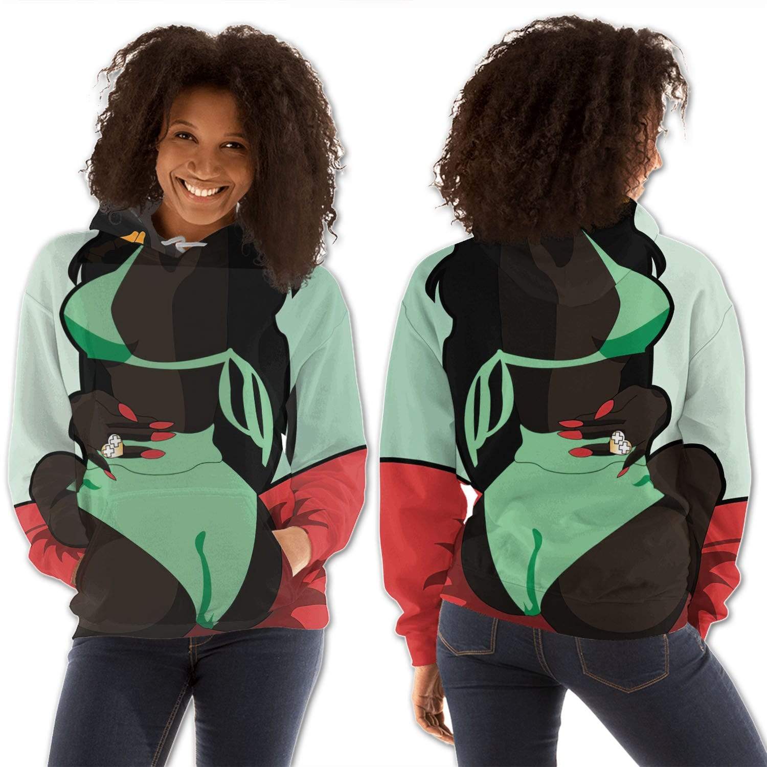 African American Hoodies Pretty Afro American Girl African American Fashion