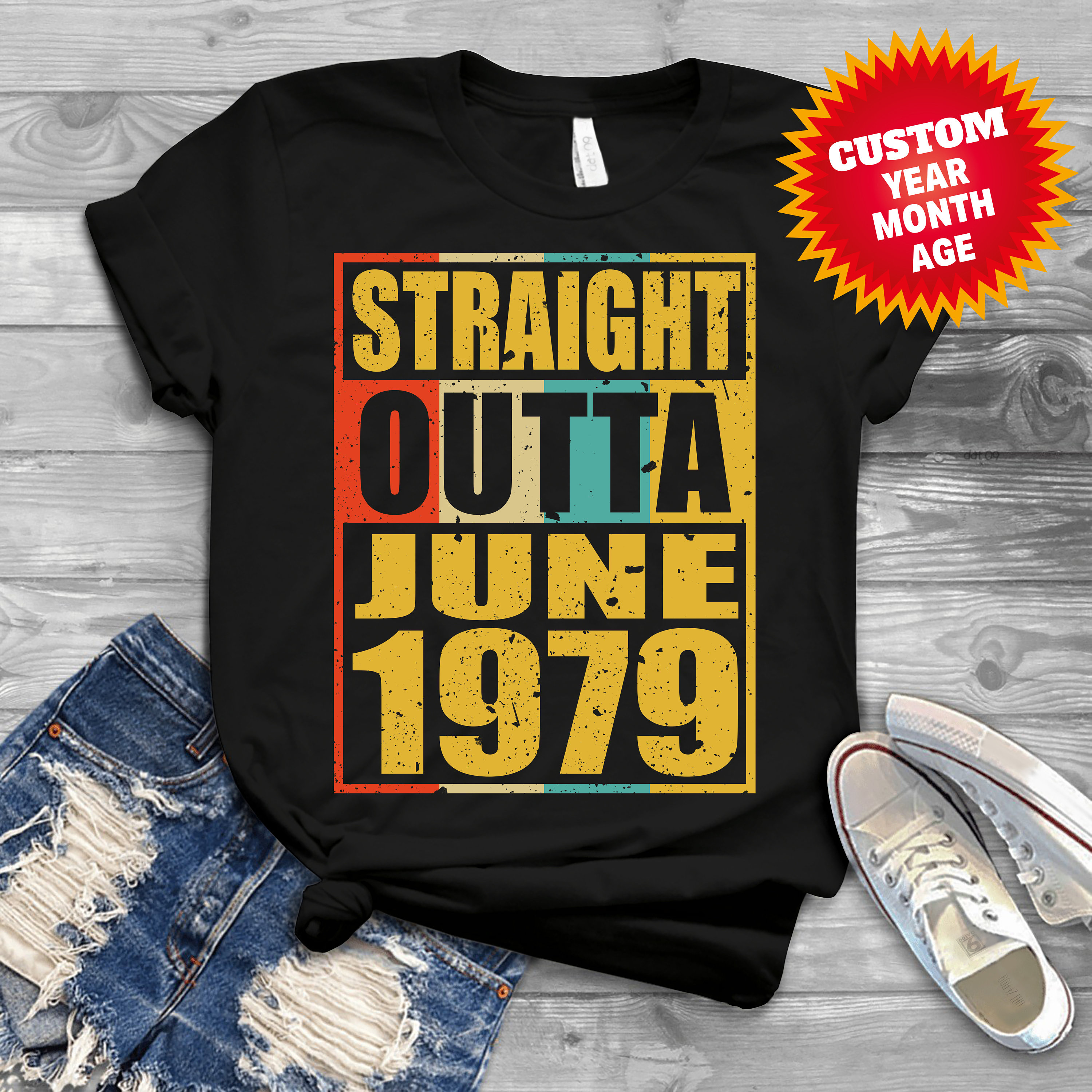 Straigh Outta Shirts Women, Men Birthday T Shirts, Summer Tops, Beach T Shirts