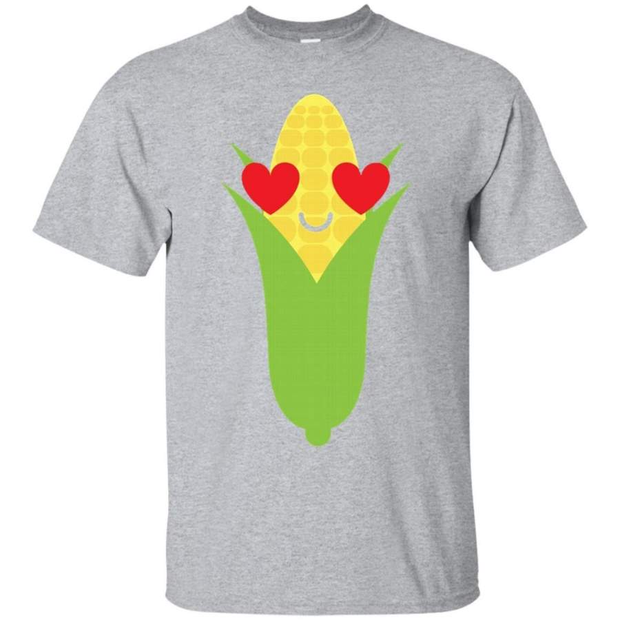 AGR Corn Emoji Heart _ Love Eye Shirt T-Shirt Veggie Tee