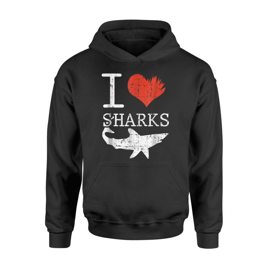 Cool I Love Sharks Oceanographer Hoodie