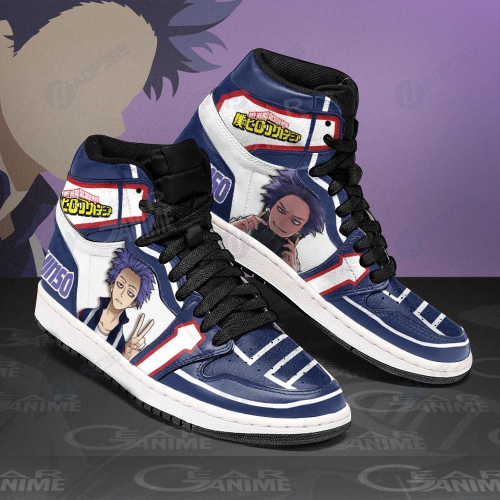 Hitoshi Shinso Sneakers My Hero Academia Custom Anime Shoes Air Jordan 13 Shoes Hajd2403295
