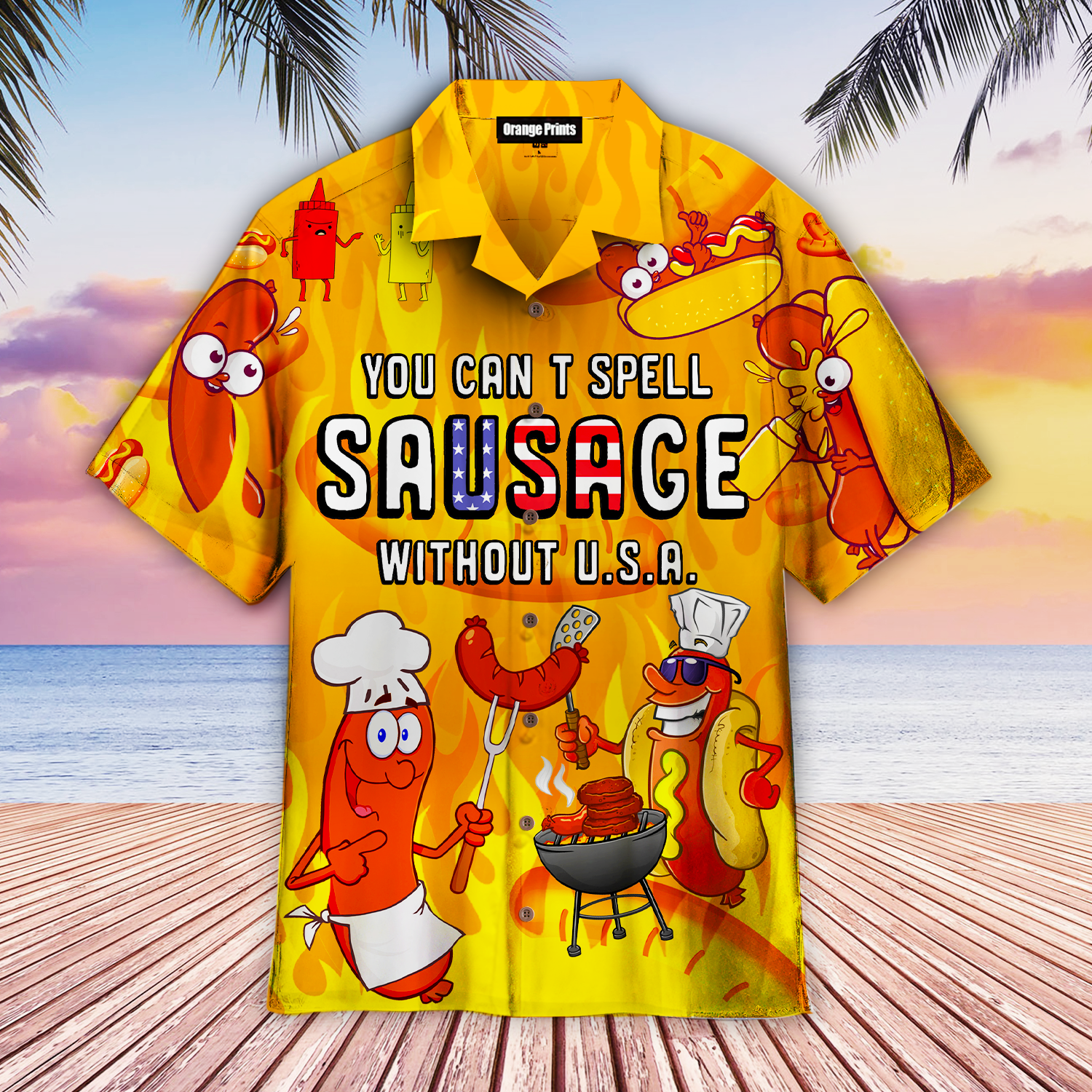 You Cant Spell Sausage Without Usa Hawaii Shirt For Men Women Ha81556