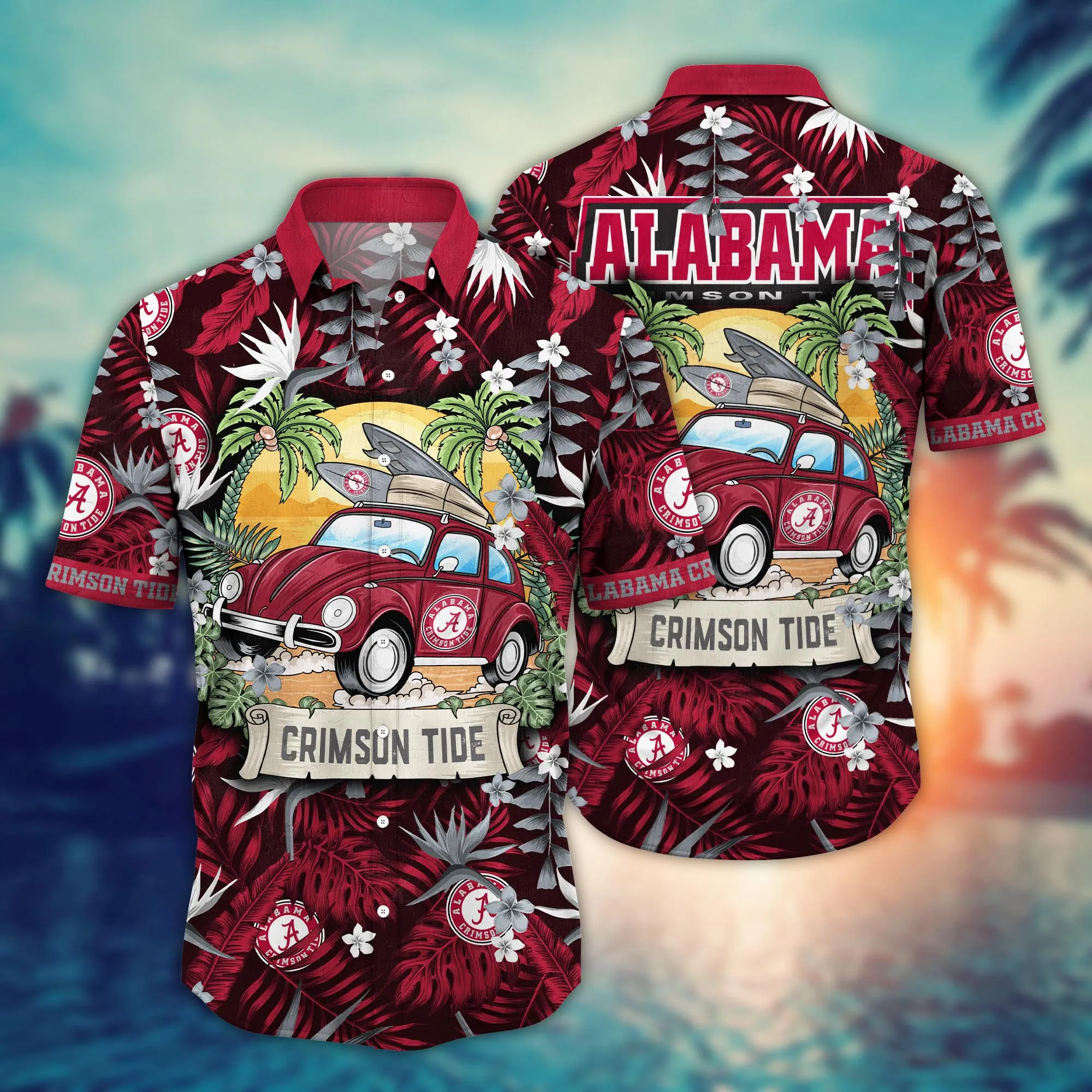 Alabama Crimson Tide NCAA Hawaiian Shirt Firefliestime Aloha Shirt