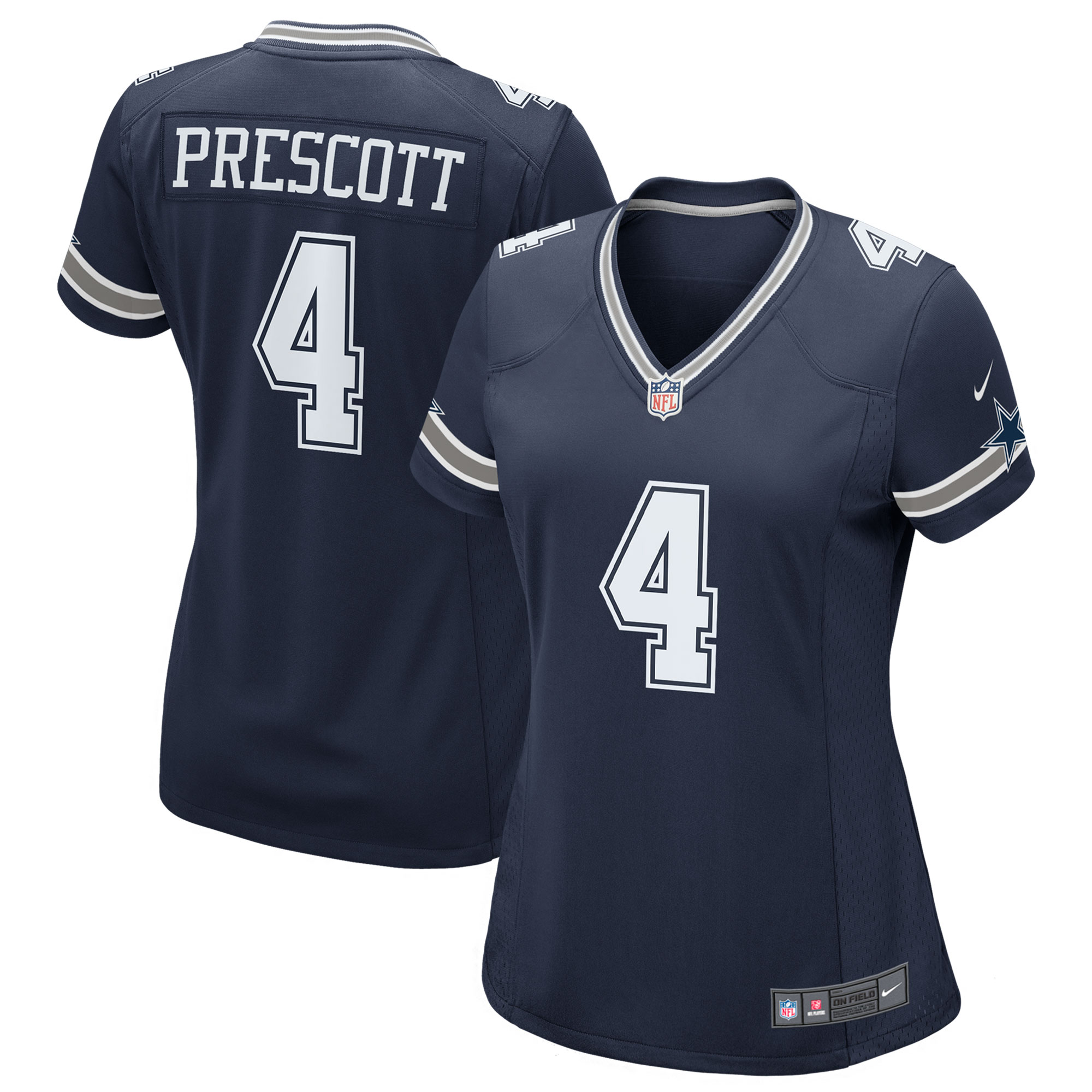 Dak Prescott Dallas Cowboys Women's Game Team Jersey – Navy