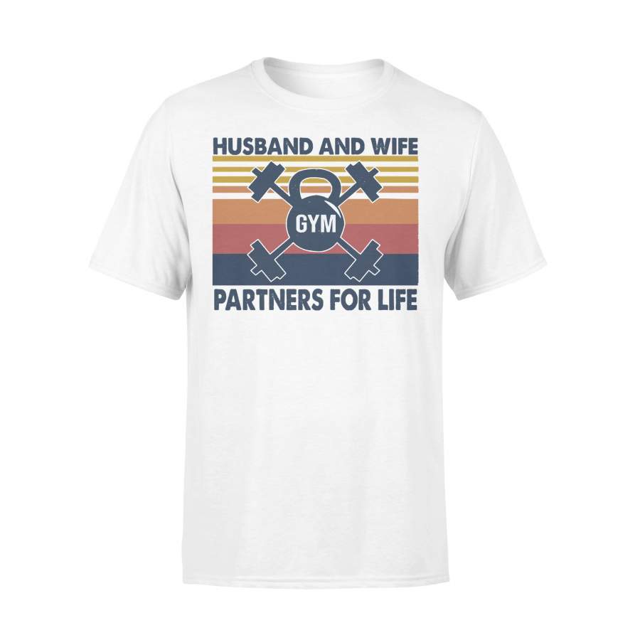 Husband And Wife Gym Partners For Life T-shirt