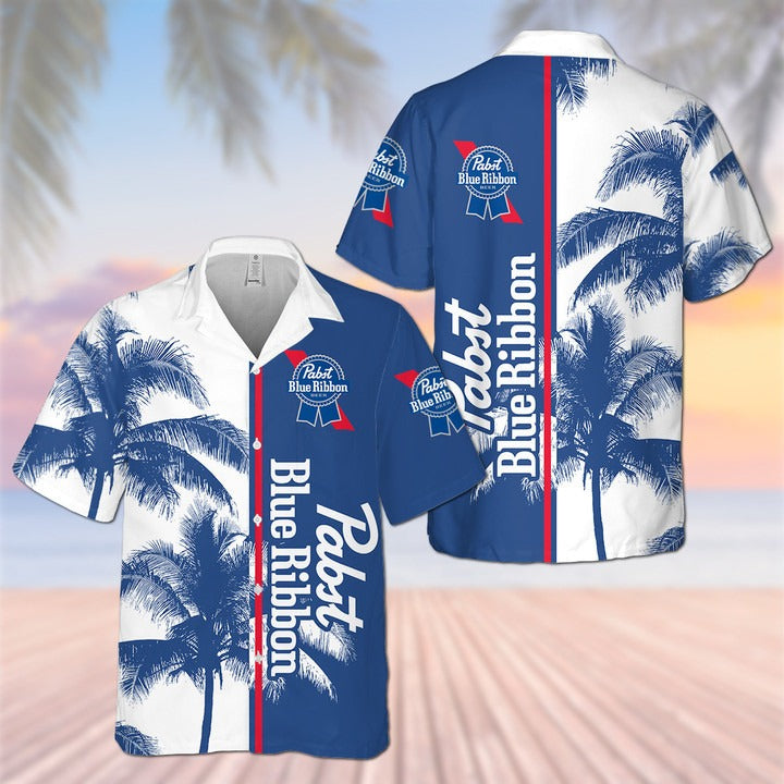 Pabst Blue Ribbon Palm Hawaii Shirt Ha19691