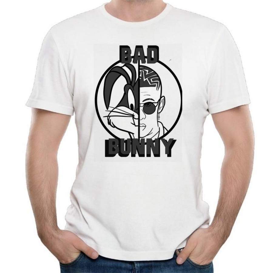 2017 Fashion Bad Bunny T Shirts Men’s Leisure Summer Print Bad Bunny T-shirt Male Short Sleeve Cotton S-3XL Tshirt For TeenBoys