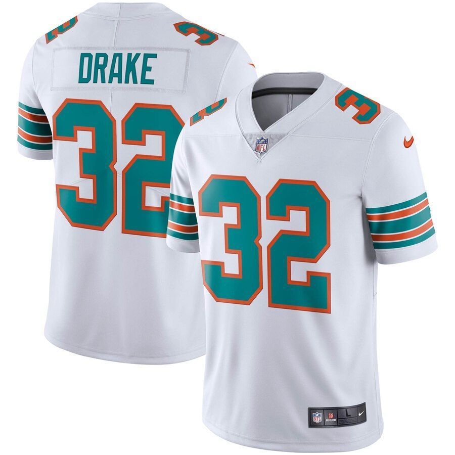 Kenyan Drake Dolphins Alternate Vapor Limited Jersey White 2019