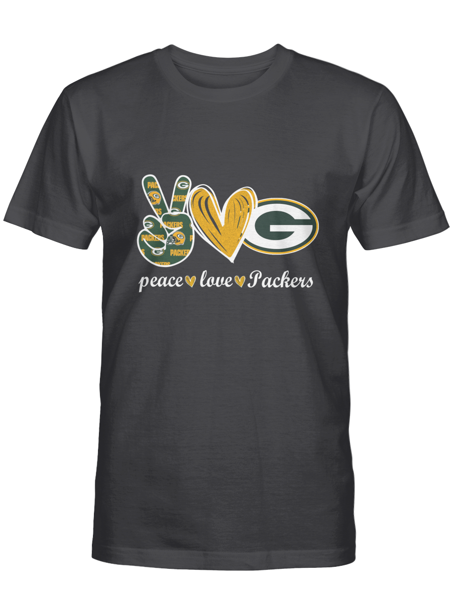 Peace, Love, Green Bay Packers T-shirt, Sweatshirt, Hoodie